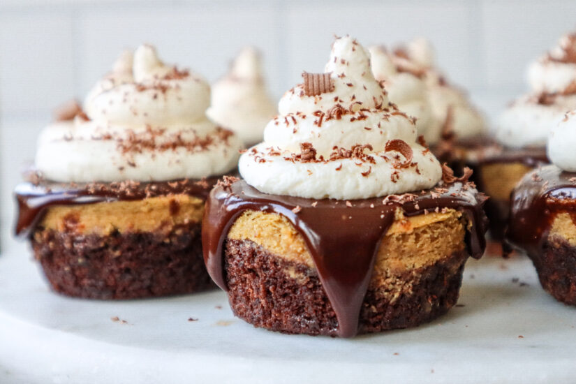 BROWNIE ESPRESSO CHEESECAKE BITES