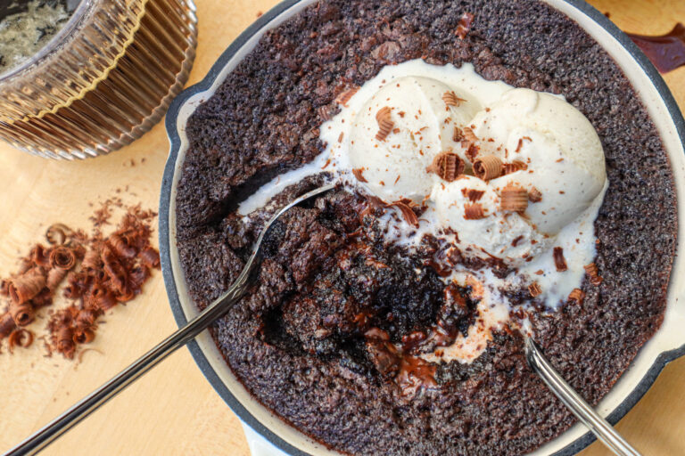 Molten Lava Espresso Brownie Pudding